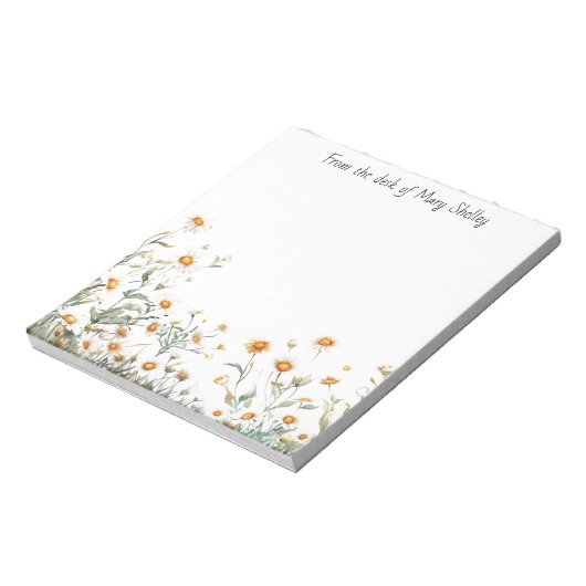 Personalized Daisy Notitieblok (Linkerzijde)