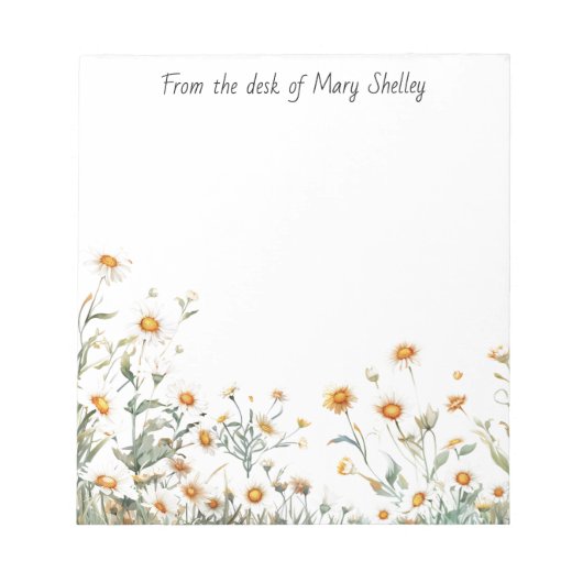 Personalized Daisy Notitieblok (Voorkant)