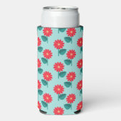 Personalized Daisy Pattern Can Cooler (Seltzer Achterkant)