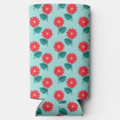 Personalized Daisy Pattern Can Cooler (Achterkant)