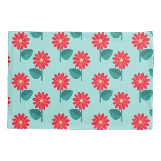 Personalized Daisy Pattern Pillowcase Kussensloop (Achterkant)
