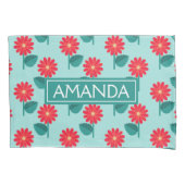 Personalized Daisy Pattern Pillowcase Kussensloop (Voorkant)