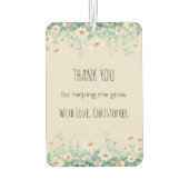 Personalized Daisy Teacher Thank You Luchtverfrisser (Achterkant)