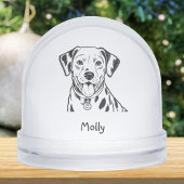 Personalized Dalmatian Dog Christmas Sneeuwbol