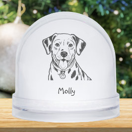 Personalized Dalmatian Dog Christmas Sneeuwbol