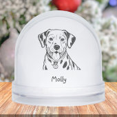 Personalized Dalmatian Dog Christmas Sneeuwbol