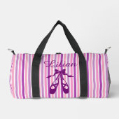 Personalized Dance Bag with Name Purple Ballet Plunjezak (Voorkant)
