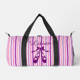 Personalized Dance Bag with Name Purple Ballet  Plunjezak