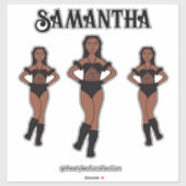 Personalized Dance Team Ebony Stones  Sticker (Vel)