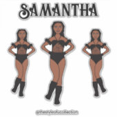 Personalized Dance Team Ebony Stones  Sticker (Voorkant)