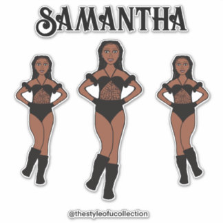 Personalized Dance Team Ebony Stones  Sticker