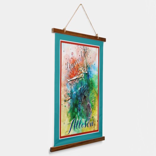 Personalized Dancer  Hangend Wandkleed (Gebogen)