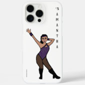 Personalized Dancer Purple Silver Print #2 Case-Mate iPhone Case (Achterkant)