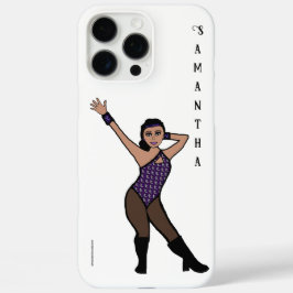 Personalized Dancer Purple Silver Print #2 iPhone 16 Pro Max Hoesje