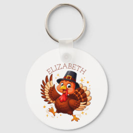 Personalized Dancing Turkey Sleutelhanger