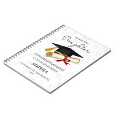 Personalized Daughter Graduation Keepsake  Notitieboek (Linkerzijde)