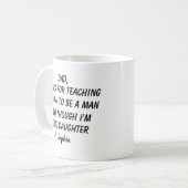 Personalized Dear Dad Mug, Fathers Day Gifts, Koffiemok (Voorkant links)