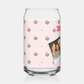 Personalized Delicate Botanical Floral Romantic Blikvorm Glas (Rechts)