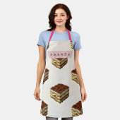 Personalized Delicious Tiramisu Dessert Pattern Schort (Gedragen)
