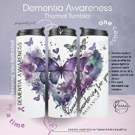 Personalized Dementia Awareness Thermal Tumbler Thermosbeker