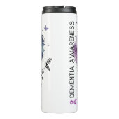 Personalized Dementia Awareness Thermal Tumbler Thermosbeker (Achterkant)