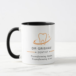 Personalized Dentist Logo Coffee Mug Mok