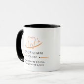 Personalized Dentist Logo Coffee Mug Mok (Voorkant links)