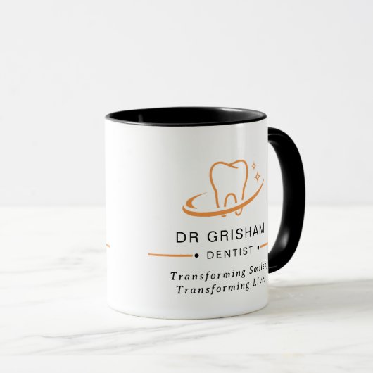 Personalized Dentist Logo Coffee Mug Mok (Voorkant rechts)