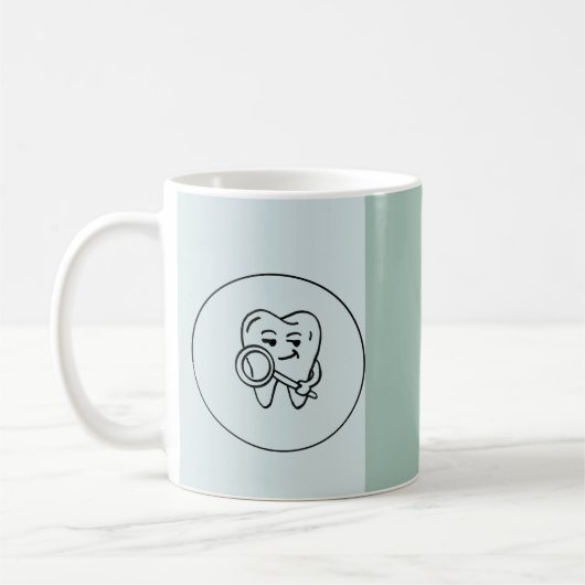 Personalized Dentist Name, Title & Clinic Logo Mug Koffiemok (Links)