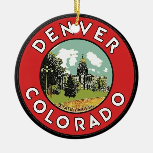 PERSONALIZED Denver CO Keramisch Ornament (Voorkant)