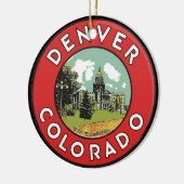 PERSONALIZED Denver CO Keramisch Ornament (Links)