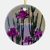 Personalized Desert Bloom Art Keepsake Ornament (Voorkant)