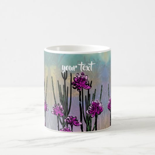 Personalized Desert Blooms - Artistic Coffee Mug Koffiemok (Center)