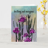 Personalized Desert Blooms for Encouragement Kaart (Gele Bloem)