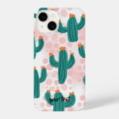Personalized Desert Pink Cacti Phone Case iPhone Hoesje (Achterkant)