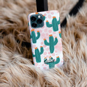 Personalized Desert Pink Cacti Phone Case iPhone Hoesje