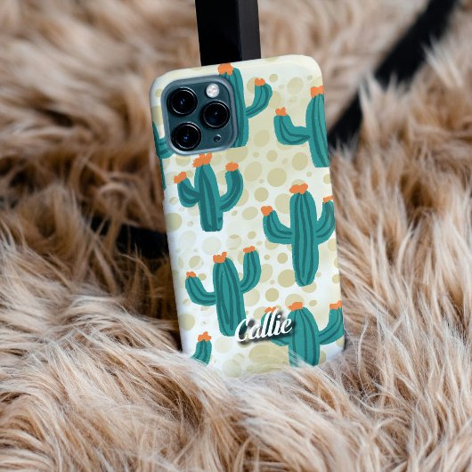 Personalized Desert Sand Cacti Phone Case iPhone Hoesje
