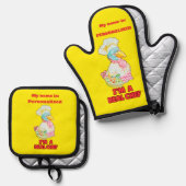 Personalized Designed Kitchen  Ovenwant & Pannenlap Set (Voorkant / Achterkant)