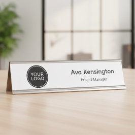 Personalized Desk Name Plate | Custom Logo Office  Bureau Naambordje