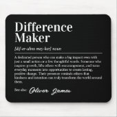 Personalized Difference Maker Definition Muismat (Voorkant)