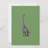 Personalized Dinosaur 1st Birthday Invitations Kaart (Achterkant)