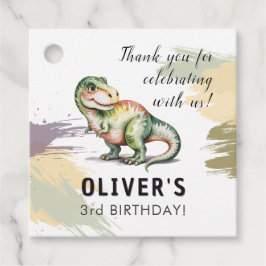 Personalized Dinosaur Birthday Thank You Bedankjes Labels