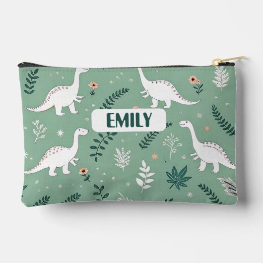 Personalized Dinosaur Name Pencil Case Etui (Achterkant)