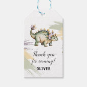 Personalized Dinosaur Thank You Cadeaulabel (Voorkant)