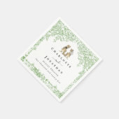 Personalized Dinosaur Wedding Servet (Hoek)