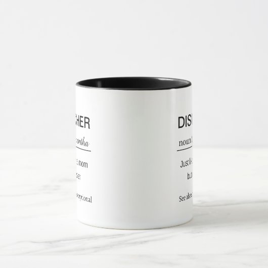 Personalized Dispatcher Definition Mug Mok (Midden)