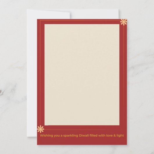 Personalized Diwali Card Bedankkaart (Achterkant)