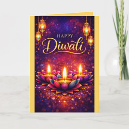 Personalized Diwali Celebration Festival Card Kaart