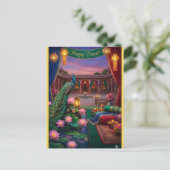 Personalized Diwali Festival Postcard Briefkaart (Staand voorkant)