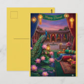 Personalized Diwali Festival Postcard Briefkaart (Voorkant / Achterkant)